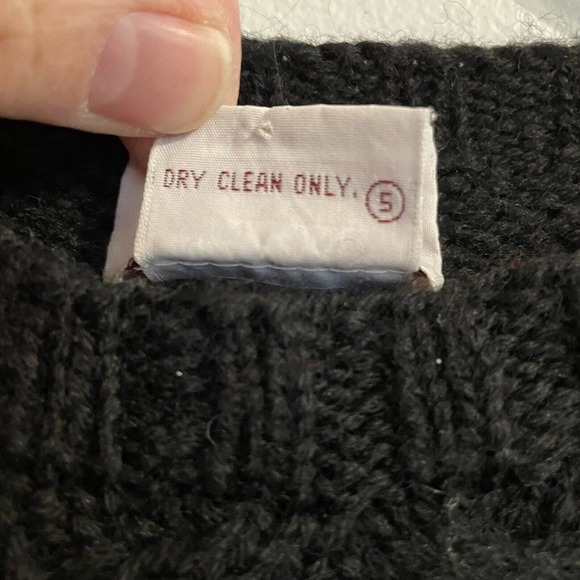 Vintage SKYR Sportswear Sweater Black Size Large Women 100% Wool Ski Nor… - Picture 5 of 5